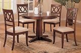 Round Dining Table - Contemporary Cherry Finish