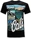 Monond PDTXCLS Aeiniwer California Republic Cali Venice Men's T-Shirt - (Large) - Black