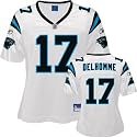 Jake Delhomme White Reebok Replica Carolina Panthers Women's Jersey