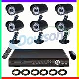 CCTV Surveillance Video System 8 Channel DVR Cameras Complete System with 6 Color CMOS 36 IR Day/Night Indoor/Outdoor Security Cameras 6x 60ft Siamese Cables and Power Adapter Unit included 51ntfl0e3YL. SL160 CCTV Surveillance Video System 8 Channel DVR Cameras Complete System with 6 Color CMOS 36 IR Day/Night Indoor/Outdoor Security Cameras 6x 60ft Siamese Cables and Power Adapter Unit included