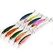 Piscifun 10 Colors 4.33inch 0.48oz Plastic Deep Diver Sinking Minnow Lure with 3D Eyes Two VMC Treble Hooks