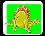 Mouse Pad with dinosaur, stegosaurus, reptile, prehistoric, spikes