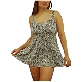 It Figures Women's Plus Soho Drawstring Swimdress, Mint, 20W