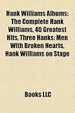 Hank Williams Albums: The Complete Hank Williams, 40 Greatest Hits, Three Hanks: Men with Broken Hearts, Hank Williams on Stage-