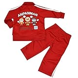 アンパンマン ジャージ 上下セット お外で遊ぶ時に最適♪とても動きやすいです。 J-HA3909 (80cm, レッド)