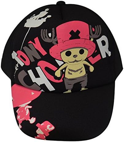 PYC125 One Piece Anime Tony Tony Chopper Black Cotton Peak Cap