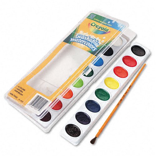 Crayola® Washable Watercolor Paint, 16 Assorted Colors per Pack
