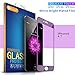 iPhone 6 Screen Protector, iPhone 6S Screen Protector, Electroplating Mirror Effect Film, Ballistic Tempered Glass Protector, F-color™ Maximum Screen Protection from Bump Drop Scrape 9H Purple