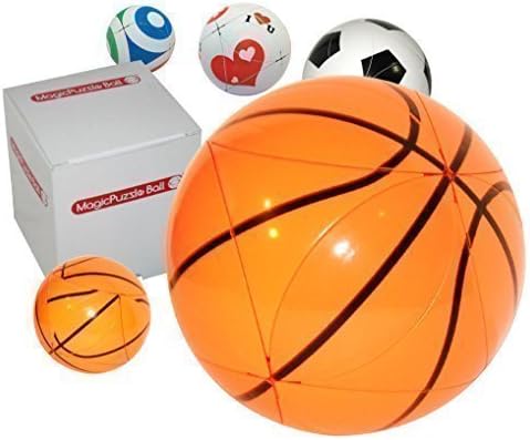 MagicPuzzle Ball (X), basketball pattern, NEW MULTI challenge UNIQUE brain teasers MYSTERY mind game - assembly game - coins saving box, for Kids &amp; Adults, DIFFERENT difficulty LEVELS