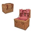 Chardonnay Classic Red Gingham Wine Basket