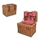 Chardonnay Classic Red Gingham Wine Basket