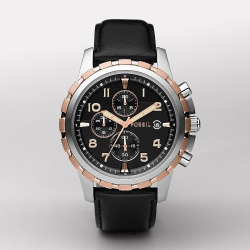 Fossil Mens FS4545 Black Chronograph Watch