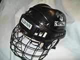 ccm black Ice Hockey Helmet with face mask - size 6 3/8 - 7 - very good conditin