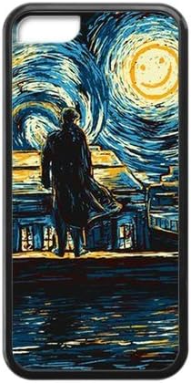 CTSLR Laser Technology Hot TV Show Sherlock TPU Case Cover Skin for Cheap Apple iPhone 5C-1 Pack- Black - 4