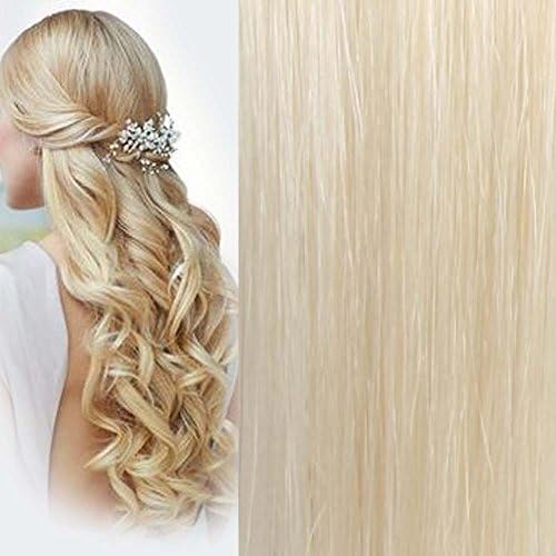 Premium Pre-bonded I-tip Fusion Human Hair Extensions 20" Straight 20 Pcs 16g Hair Weight (Blonde bombshell)