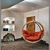 from The Cowshed Globo Wooden Single Hanging Pod Chair - Terracotta Model AZ-1000003