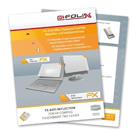 atFoliX FX-Antireflex Antireflective screen protector for HP-Compaq TouchSmart tm2-1010ea - Anti-glare screen protection! Highest Quality - Made in Germany!