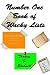 Number One Book of Wacky Lists