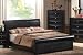 California King Size Bed - Black Finish