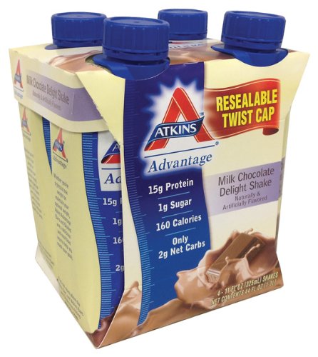 Atkins - Advantage Milk Chocolate Delight Shake, 4 drinks