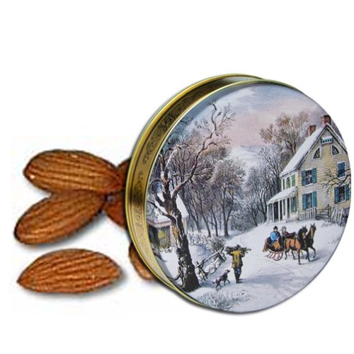 2 lb Whole Natural Almonds Tin - Currier & Ives by Catoctin Kettle Korn
