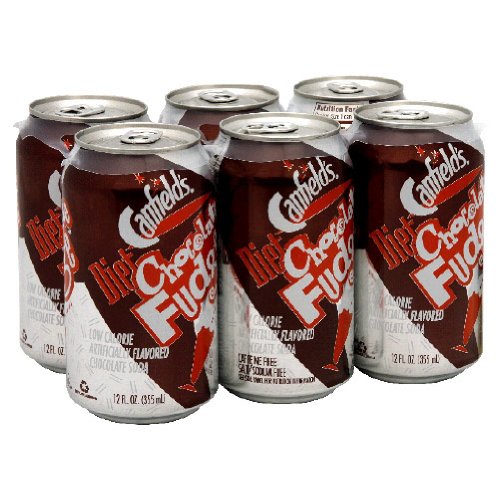 Canfield's Soda Chocolate Fudge Diet, 12-Ounce, 6-Count(Pack of 4)