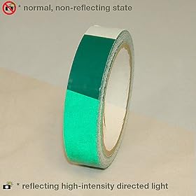 JVCC REF-7 Engineering Grade Reflective Tape: 1 in. x 10 yds. (Green)