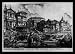 Giovanni Battista Piranesi (Vedute from the port of Ripetta) Black Wood-Mounted Art Poster Print - 13" X 19"