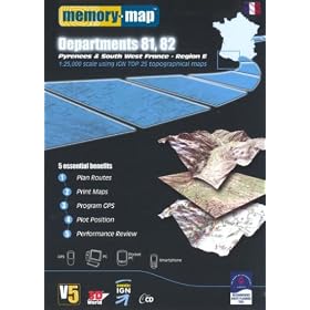 Memory Map Pyrenees South West France Region E (PC)