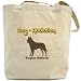 Canvas Tote Bag Beige  Dog Addiction Belgian Malinois  Dog