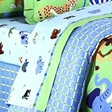 Olive Kids Wild Animals Cotton Printed Sheet Set, Queen