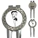 3-in-1 Golf Divot of Vintage Art Deco Betty Boop in Black & White