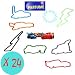 12 Silly Bandz : 6 CARS + 6 Rubber Band Bracelets_s-1