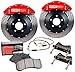 StopTech 83-865460052 Front Big Brake Kit 332mm x 32mm 2 Piece Slotted Rotors Bl