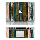 Wood Alike Macbook Decals Macbook Skin Decal Stickers Mac Air Top Decal Front Stickers for Apple Macbook 13 15 Inch