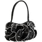 SR SQUARED by Sondra Roberts Small Ruffle Satchel