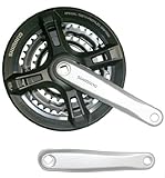 Shimano Tourney FCM171 MTB Bike Chainguard Crankset 48/38/28 170mm SILVER