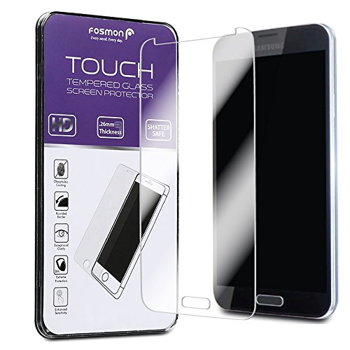 Fosmon TOUCH Crystal Clear 0.26mm Shatter Proof Tempered Glass Screen Protector Shield for Samsung Galaxy S5 - 1 Pack