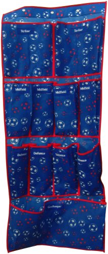 H & L Russel Organizer f&uuml;r die T&uuml;r, 11 F&auml;cher, Fu&szlig;balldesign, 112&nbsp;x&nbsp;48,2&nbsp;cm