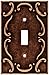 Brainerd 64268 Traditional French Lace Single Toggle Switch Wall Plate / Switch Plate / Cover, Sponged Copper