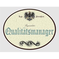 Holzschild Qualit�tsmanager - Preussen Preu�en (18 x 14 cm)