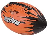 Rawlings Mayhem Foam-Posite Junior Size Football (Neon Orange)