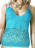 Ladies New Look Gorgeous little crochet summer strappy vest top for women