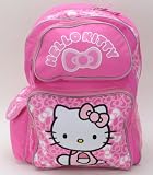 Sanrio Combo - Hello Kitty Large Backpack in Silky Pink Theme and Hello Kitty Carryout Purse Set