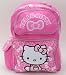 Sanrio Hello Kitty Bow Large Backpack with Hello Kitty Long Toothbrush Set