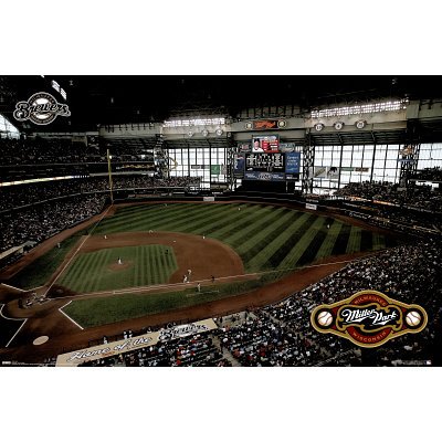 (23x34) Milwaukee Brewers (Miller Park) Sports Poster Print