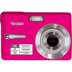 Rollei Compactline 80 Digitalkamera (8 Megapixel, 3-fach opt. Zoom, 6,4 cm (2,5 Zoll) Display) rosa