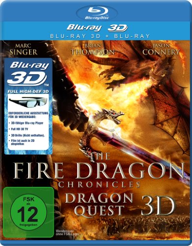 SINGER MARC The Fire Dragon Chronicles - Dragon Quest (3D Version inkl. 2D Version & 3D Lenticular Card)[3D Blu-ray]