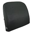Advantus&reg; Memory Foam Massage Lumbar Cushion, 12-3/4w x 3-1/2d x 12-1/2h, Black