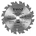 Trend PSB/16512T Professional Saw Blade 6-1/2-Inch by 12 Tooth 5/8-Inch Bore, Thin Kerf Cordless Trim Saw Blade